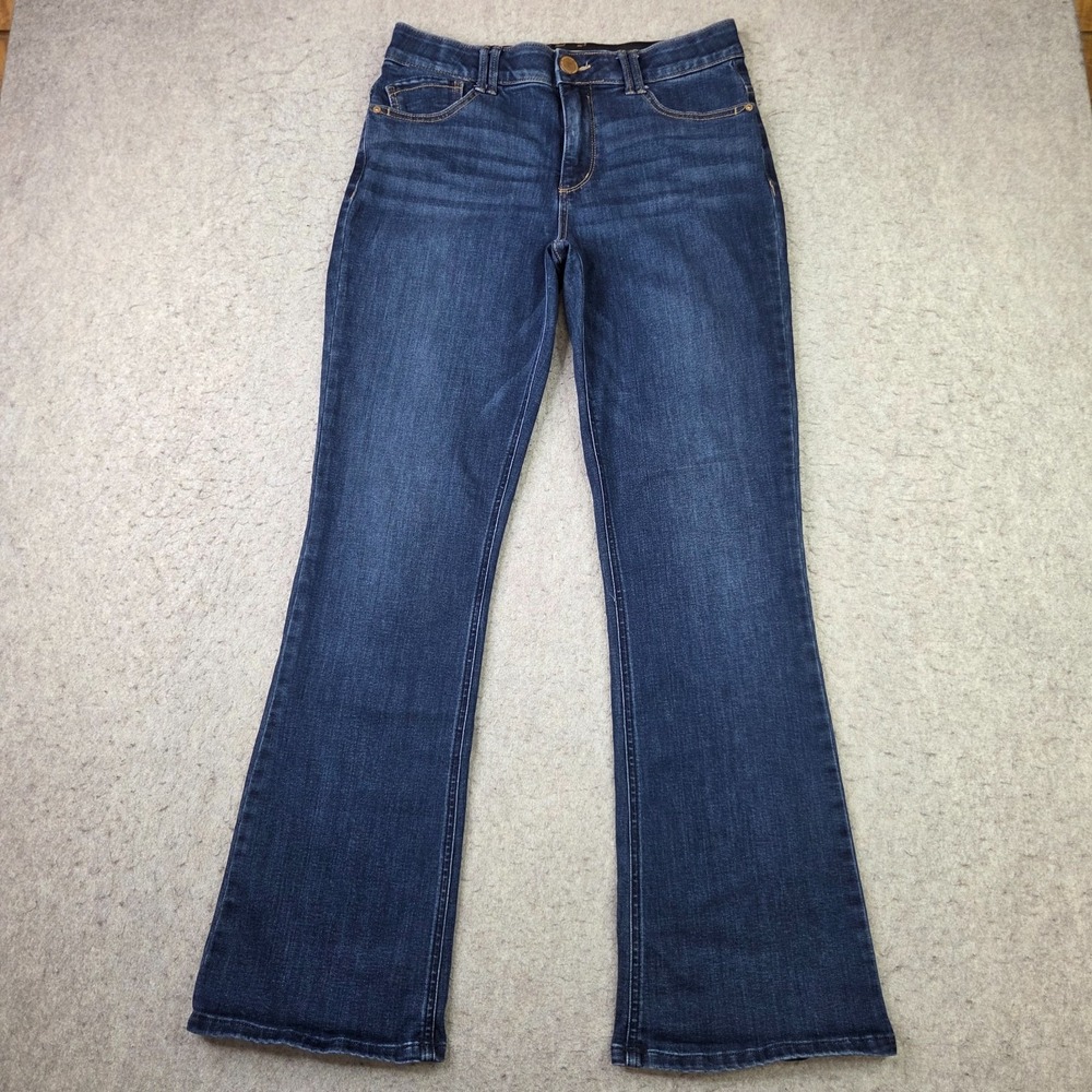Democracy Ab Technology Bootcut Jeans Womens 10 Blue Dark Wash Stretch 31x32